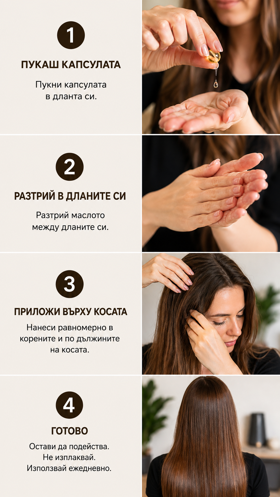 Как се използва капсулата, стъпка по стъпка
